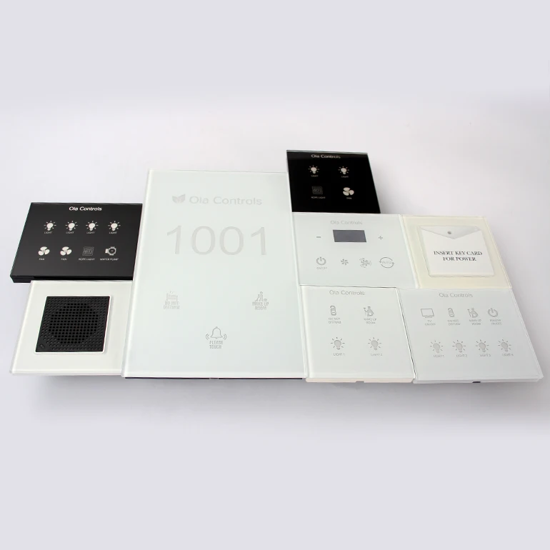 High Quality RS485 Modbus Doorbell with White Color Tempered Glass Frame