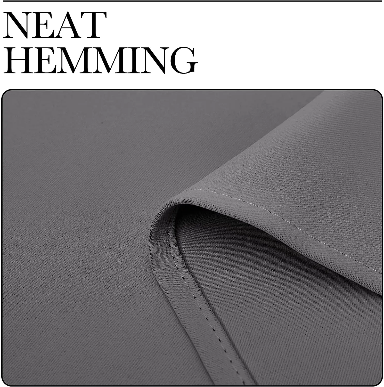 ATAYA Thermal Insulated Solid Grommet Blackout Curtain For Bedding
