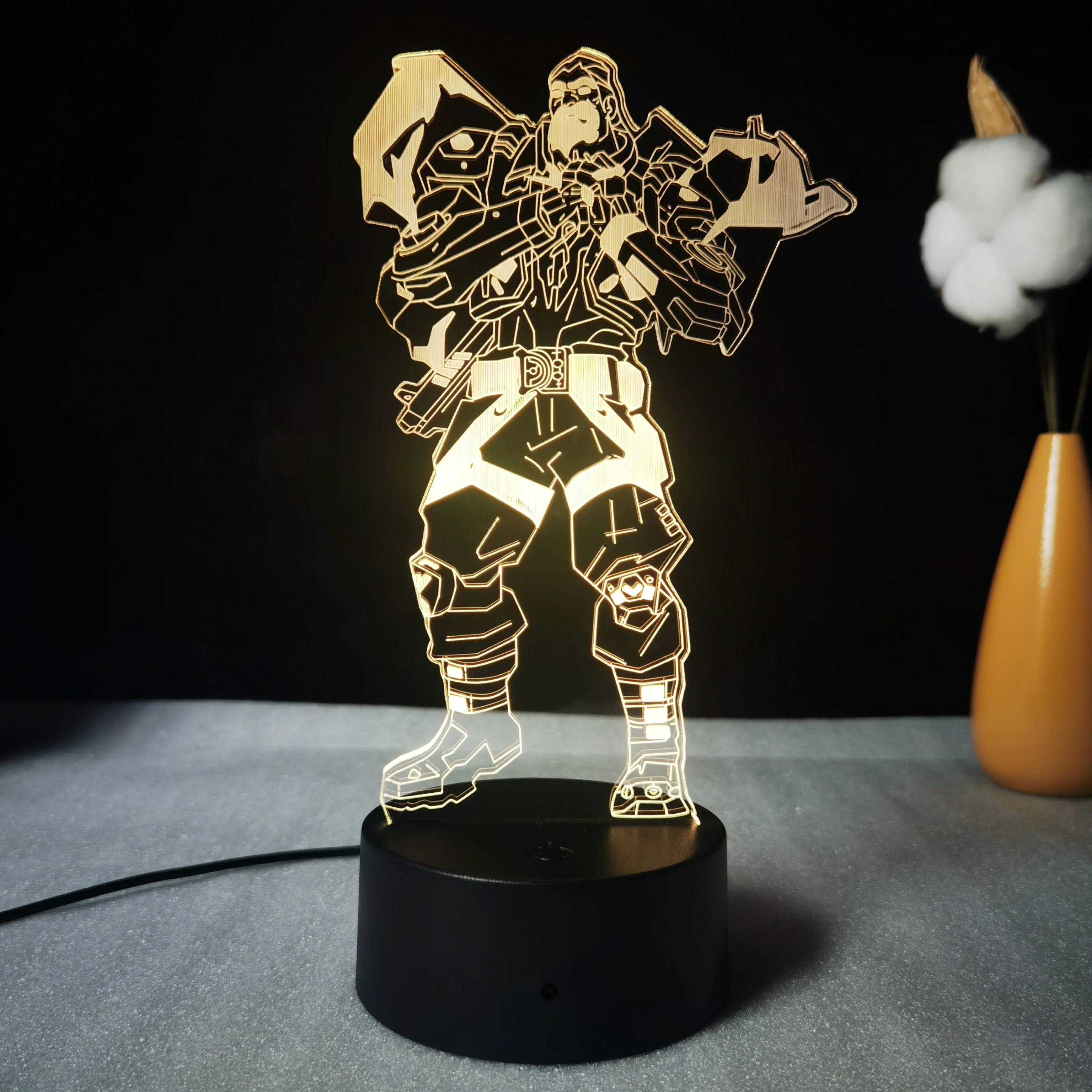 Hot Acrylic Night Lights 3d Led Lamp Touch Remote Control Usb Illusion Tables Lamp For Indoor Decor Kids Toy Gift Smart Lights