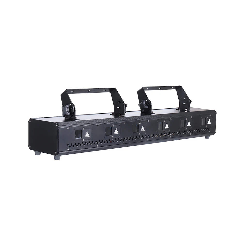 High power 6eye 2W rgb laser animation dmx laser beam bar stage lighting 3d laser software with beyong control