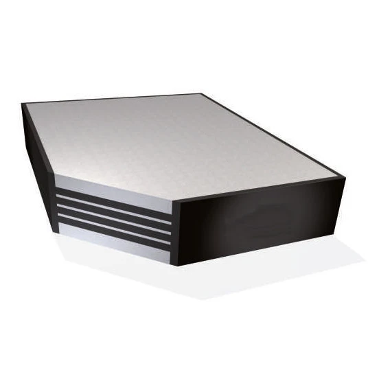 Type E2 Elastomeric Bearing pad with top & bottom checkered plate