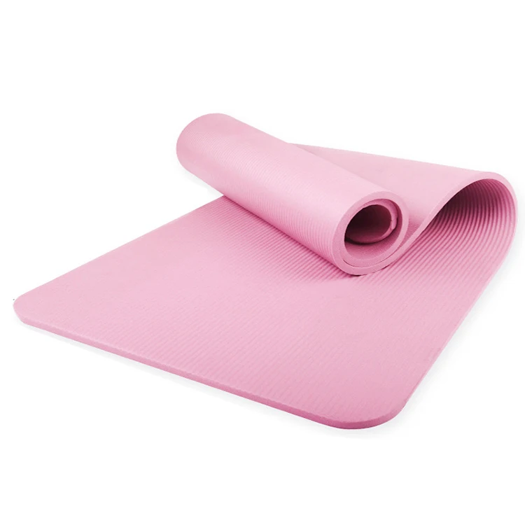 Custom printed eco-friendly NBR gym durable washable anti slip traveling colourful yoga mats for women pilates