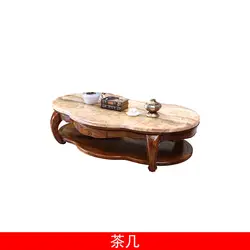 European style african ebony wood antique coffee table furniture wooden coffee table marble coffee table TV cabinet