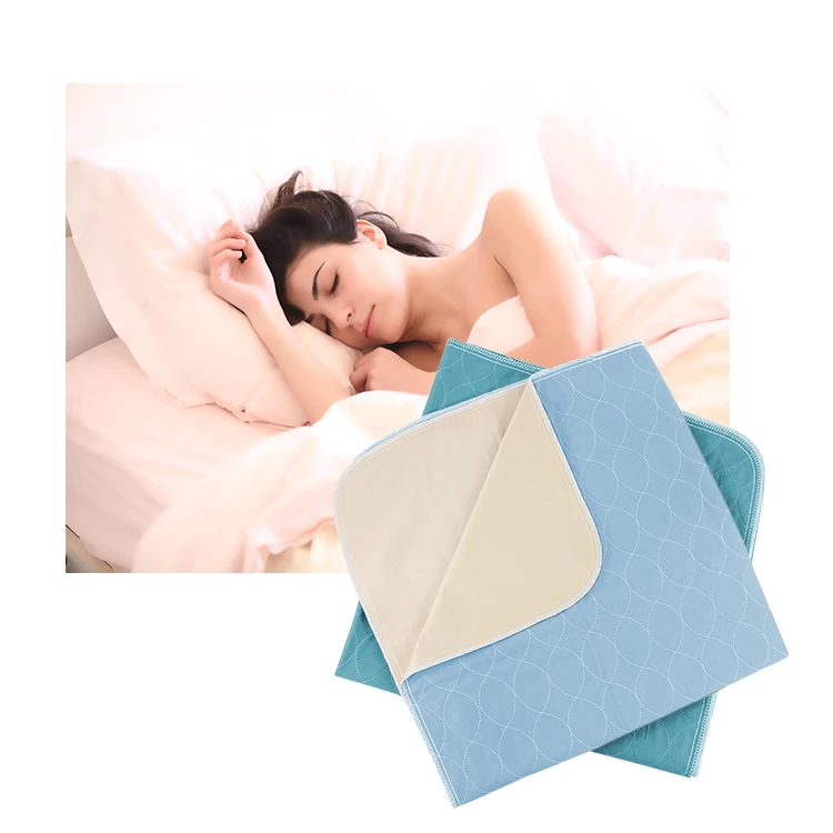 Waterproof Reusable Adult Incontinence Bed Pads 70X80 Washable Incontinence Lifting Pads With Handles