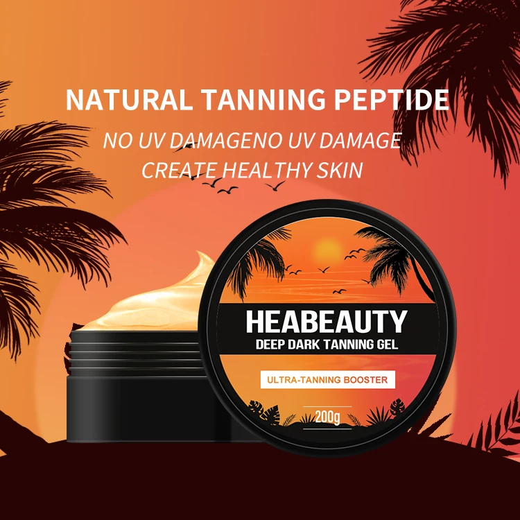 Extreme Intensifying Gel Vegan Hydrating Active Peptide Tanning Accelerator Gel 200g Rapid Applicator for sunbed and outdoor sun