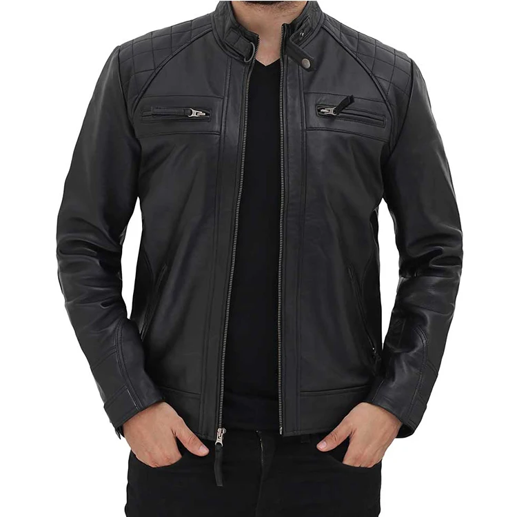 2021 New Spring jackets Korean Version Slim-fitting Stand-up PU Leather Men Jacket