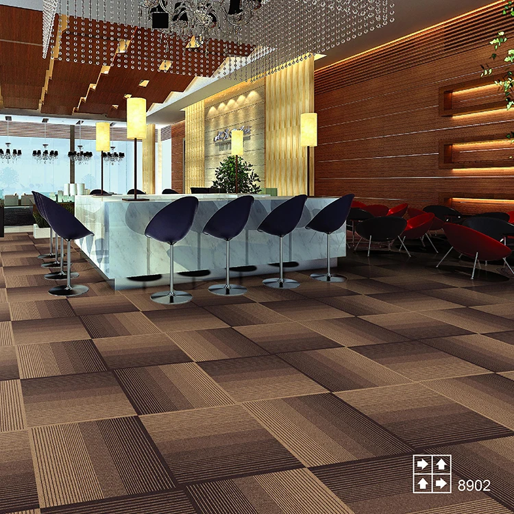 luxury office commercial carpet tile 50x50cm square carpet
