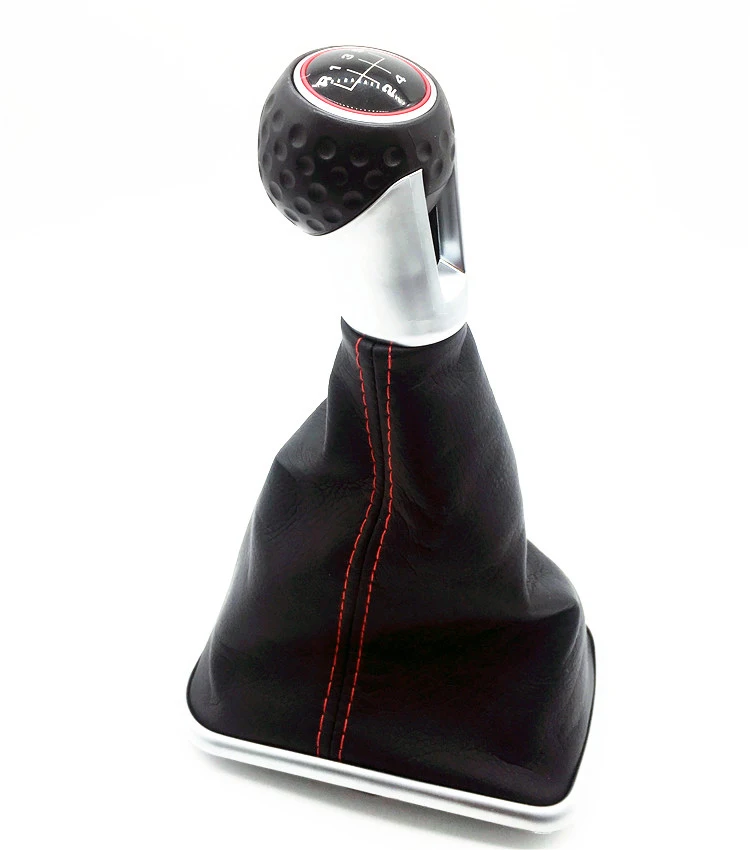 Good quality factory custom 5/6 Speed Car Gear Stick Level Shift Knob With Leather Boot For VW Golf 4 bora Golf6