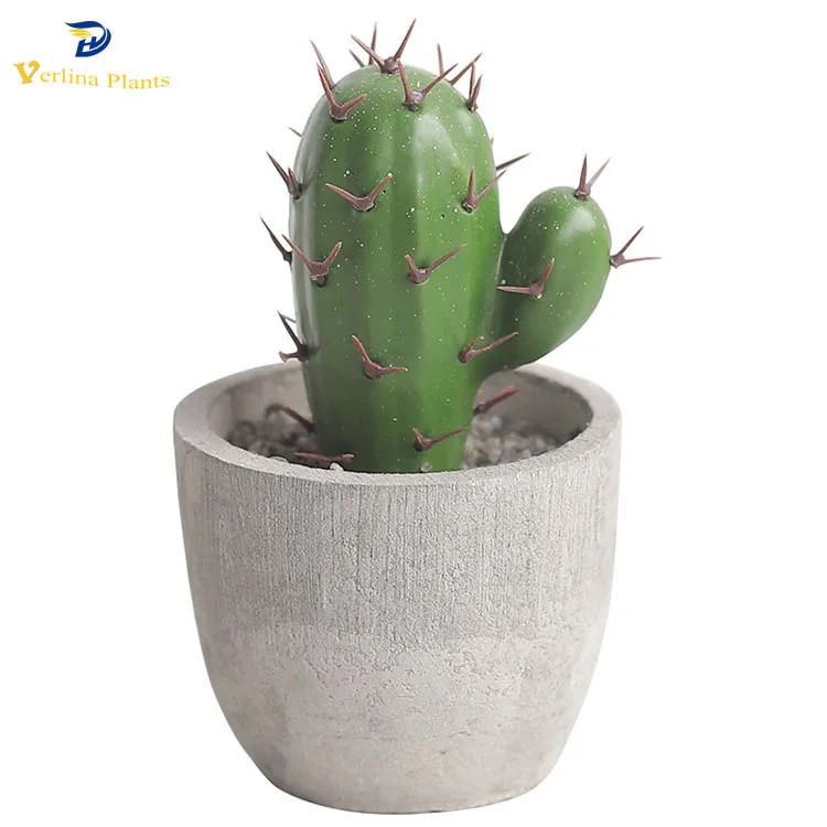 China factory direct sale  mini artificial  succulent plants cactus for office home decoration
