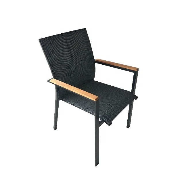 Уличная мебель для внутреннего двора, отеля, ресторана, кресло, алюминиевый садовый обеденный стул