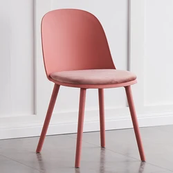 Wholesale Cheap Price Free Sample Colored Stackable Cushion Seat Plastic Restaurant Dining Chairs