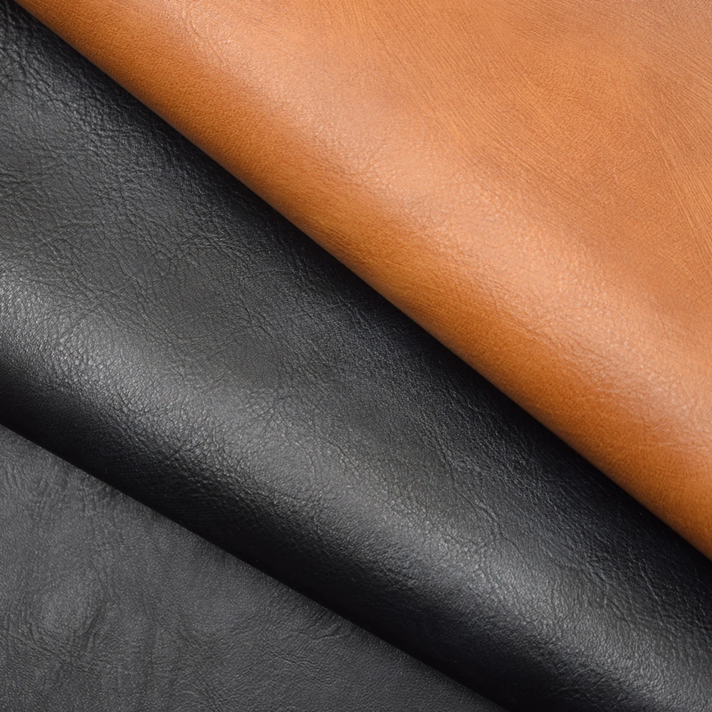 Plain Garin PU Leather fabric Material for Watch Strap