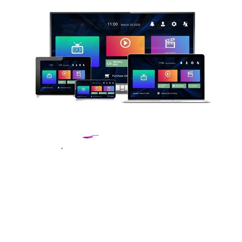 Smart Mega ott tv Box crystal Android Strong 4K Set Top Box for Germany Albanian UK
