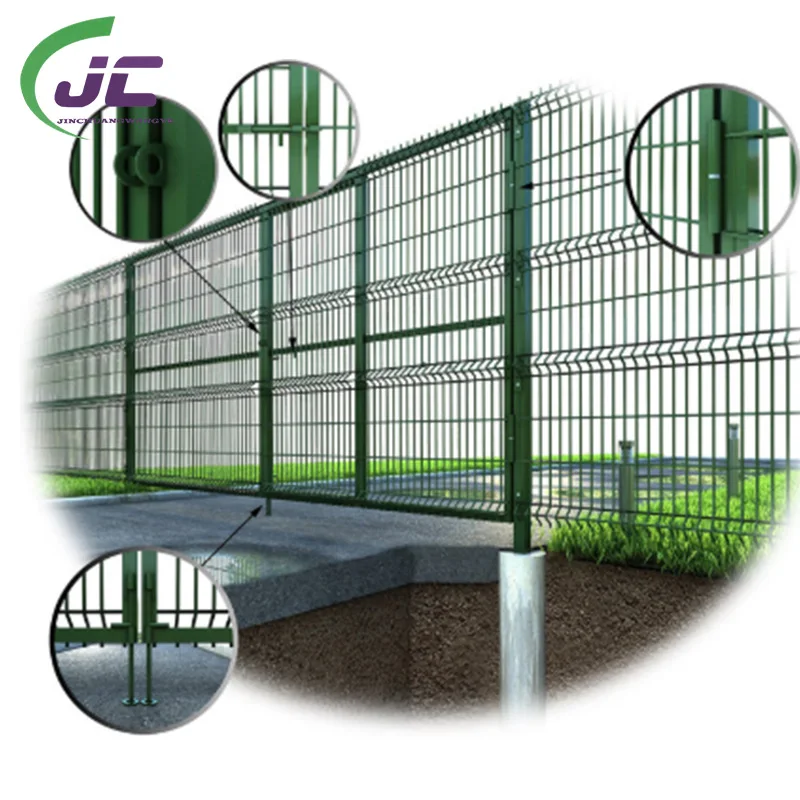 Легкосборная 8-футовая сетчатая панель из железной проволоки 3D-изогнутый забор для ранчо и двора ограждение периметра с решетчатыми воротами 3D-моделированием