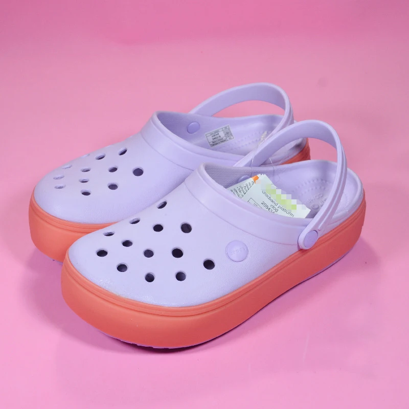 Women Hole Shoes Summer Slippers Indoor Outdoor Baotou Slippers Breathable Non-slip Garden Beach Leisure Shoes Fashion FlipFlops