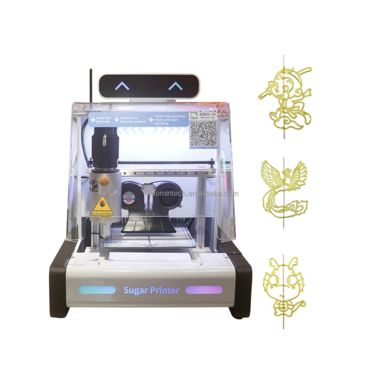Sugar Painting 3D Printer Vending Machines for Sale Forming Snacks Automatic Melting Candy Machine Other Snack Machines