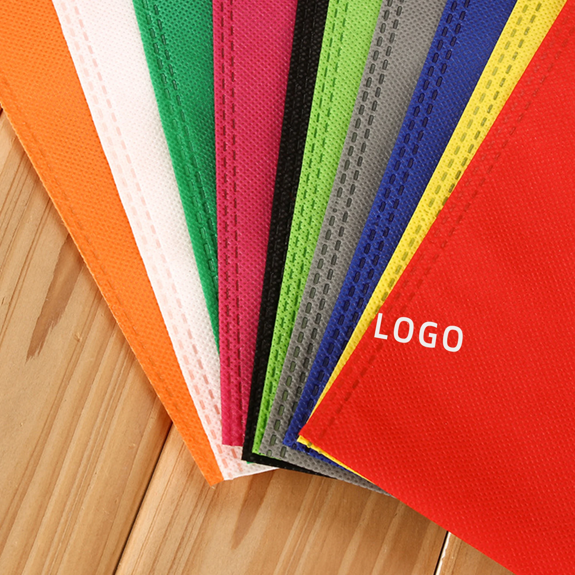 Eco friendly custom logo advertising non-woven bag nonwoven U Cut bag non woven Die Cut shopping Bag with logos