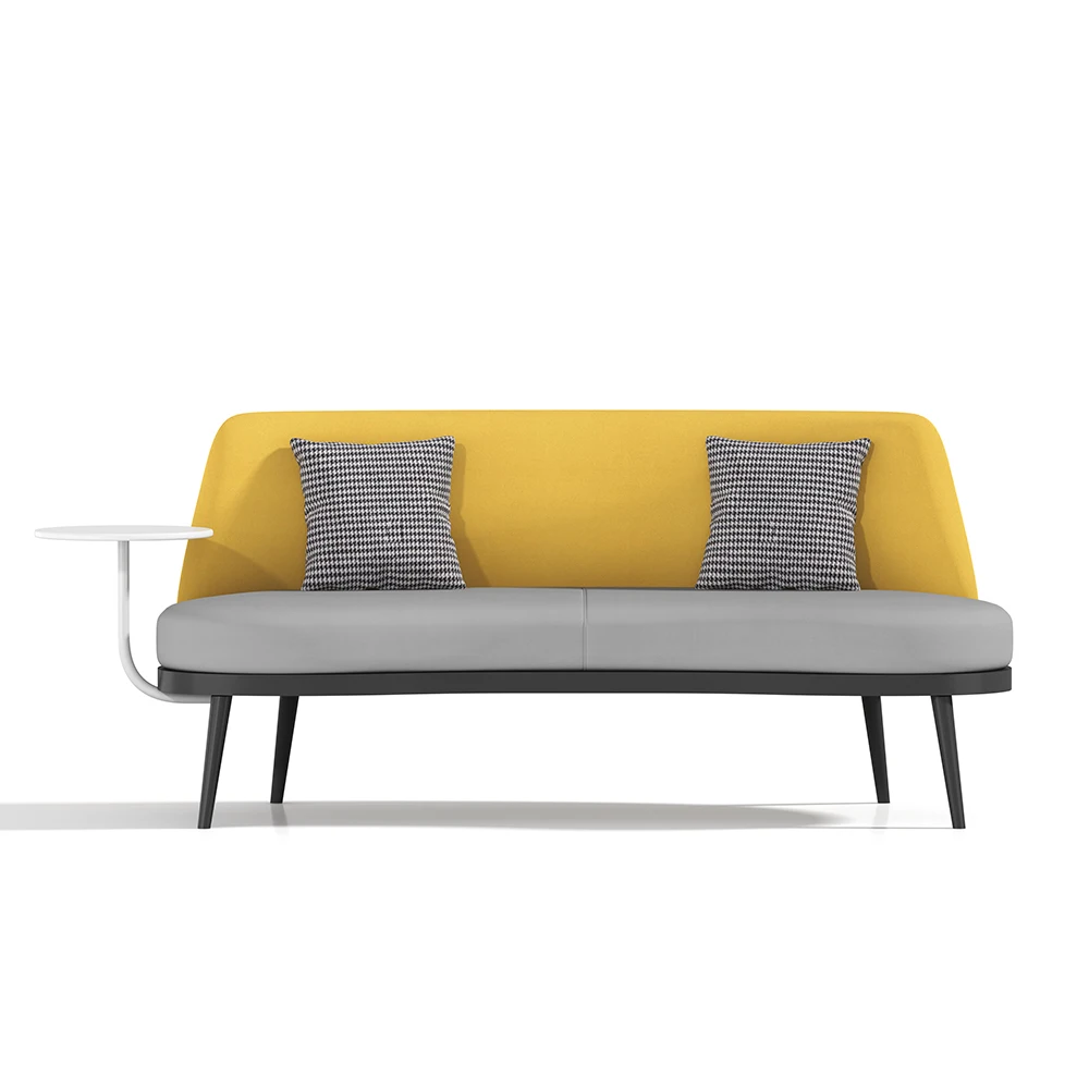 High-end Gray Leather Sofa Small Unit Modern Design Set Luxury Living Room Leisure Room Sofa