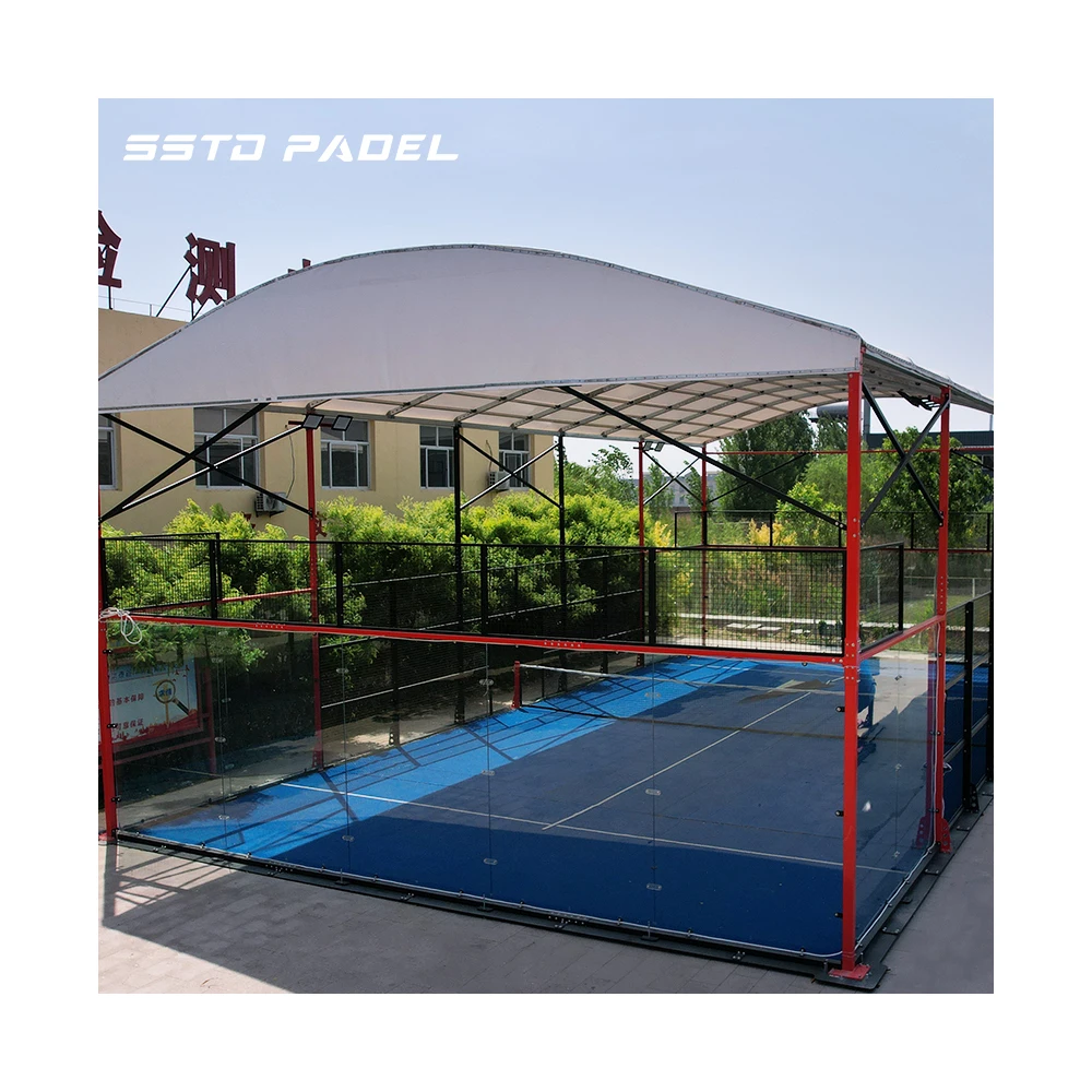 Padel Court Cover Completed Tennis Court plus Roof Paddle tennis court Ceiling Panoramic Roof