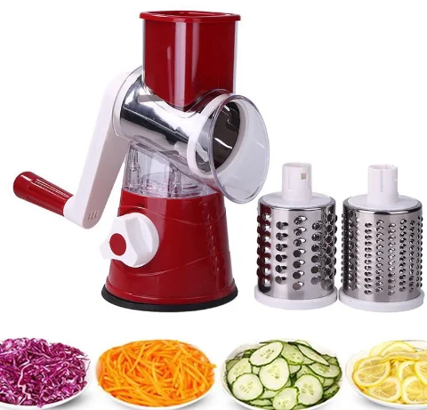 Multifunctional Hand Crank Vegetable Cutter Home Kitchen Manual Vegetable Machine Grater Slicer Drum vegetable chopper
