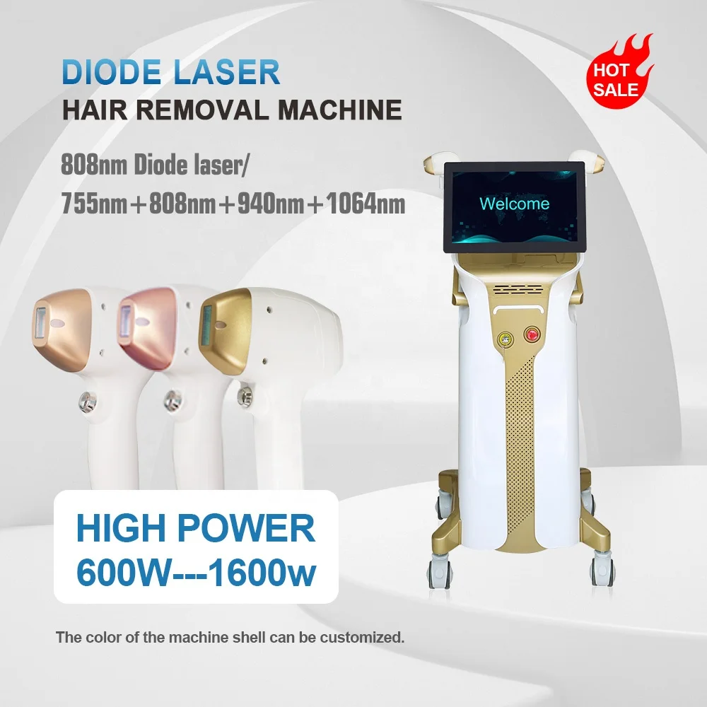 2023 Newest Ice Platinum Titanium 1600W Diode Laser 808 Diode Laser Hair Removal Machine Price