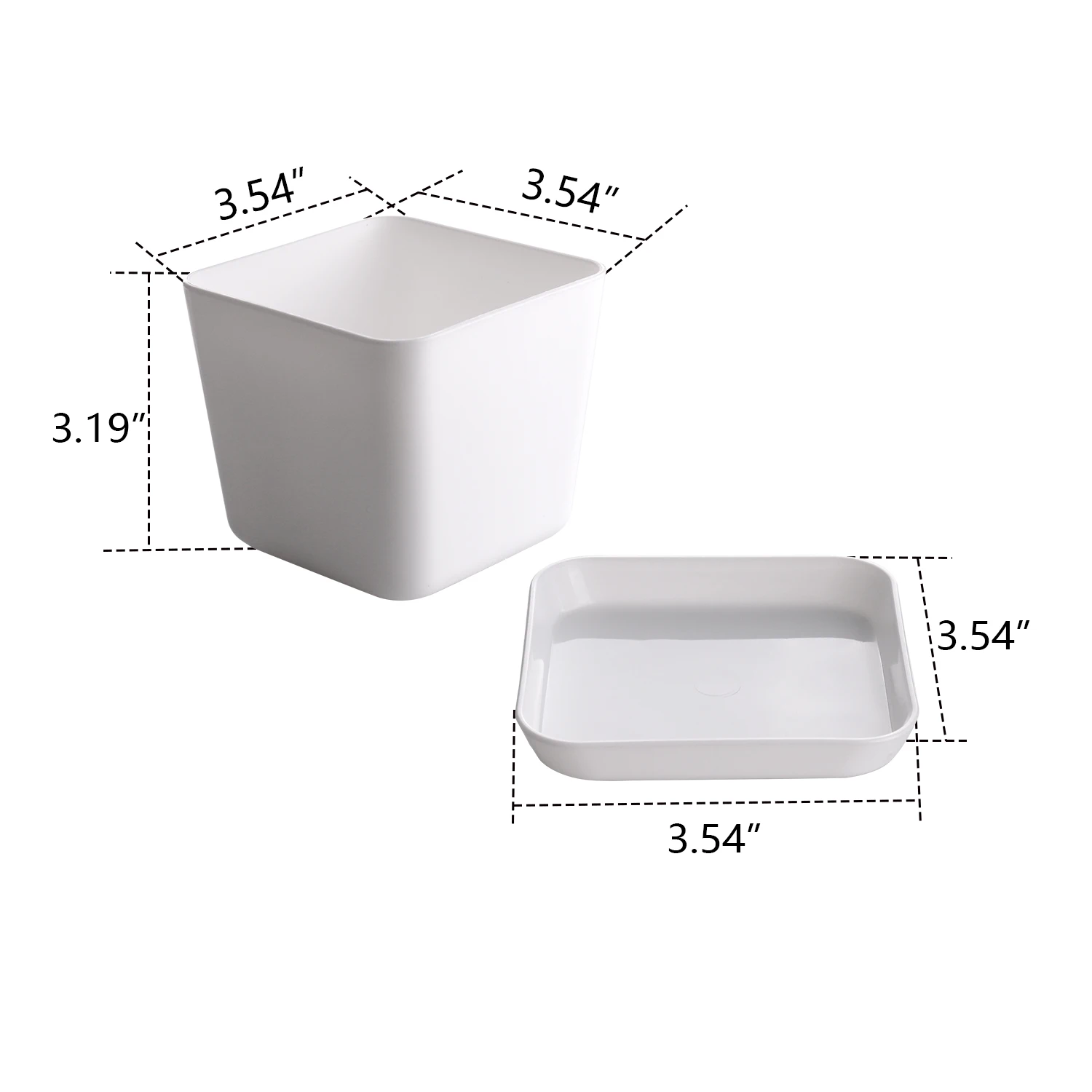 Plastic Drainage smart indoor garden Pot Modern Decorative Gardening Pot Herbs pots for Plants Flowers Herbs Succulents