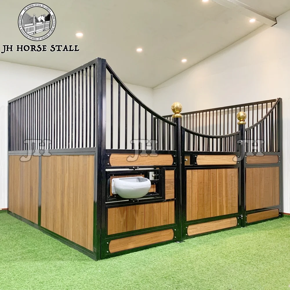 Metal Animal Poultry Husbandry Equipment Miniature Luxury Bamboo Horse Stable Panels Horse Stalls Box