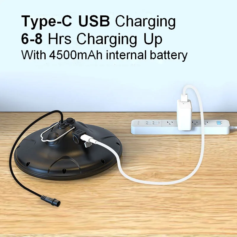 Патент уникальный Смарт солнечных гидро-USB современные мини волшебное кольцо водонепроницаемый круглый Потолочный подвесной кулон Отдых на природе водонепроницаемый жакет Толстовка НЛО высокий свет залива