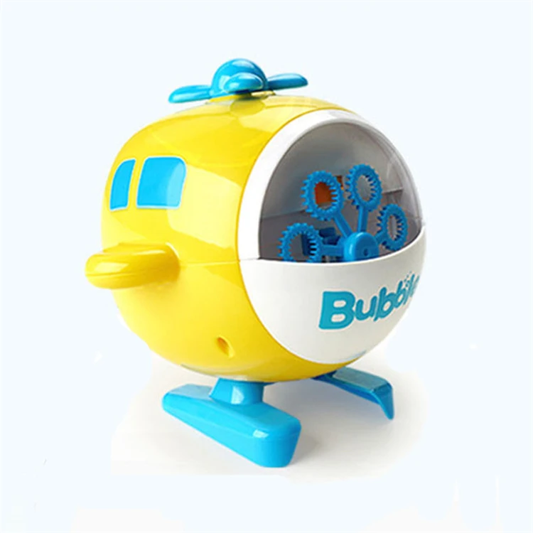 Popular helicopter rechargeable battery fully automatic small bubble machine for children