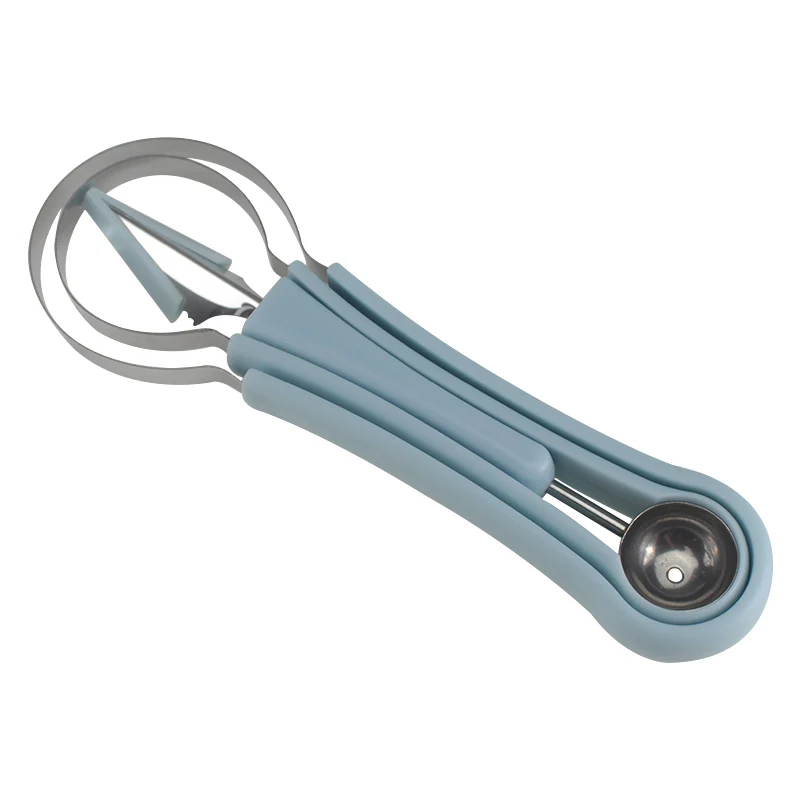 Melon Baller Scoop Set 4 In 1 Stainless Steel Fruit Scooper Seed Remover For Watermelon Slicer