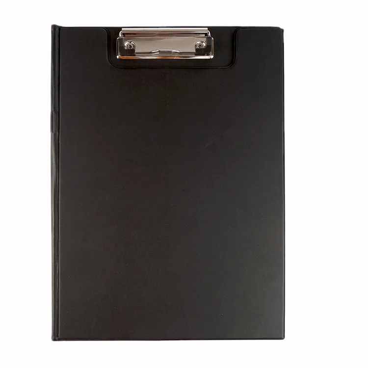 Recycle leather covered clipboard folder double side drawing board with pocket and pen holder