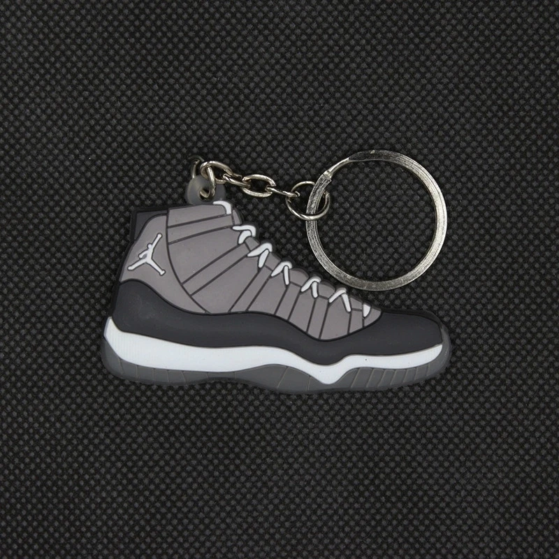 Wholesale Promotional Rubber 2d pvc Mini Air Max Jordan Basketball Shoes sneaker keychain