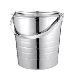 Big Capacity silver cooler champagne beer chiller metal wine ice bucket for party
