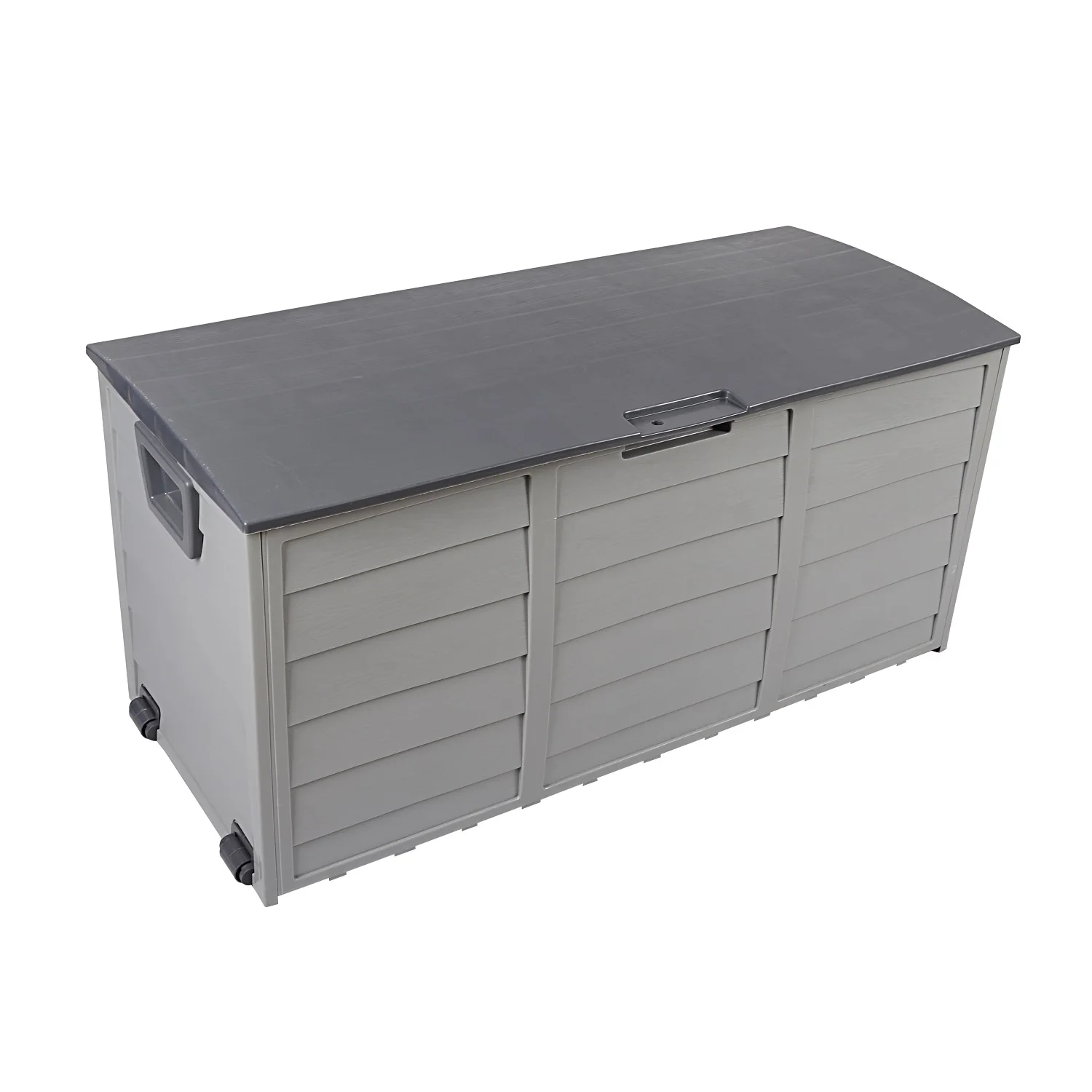 
Large Outdoor Garden Storage Box Wheeled Plastic Foldable Container Trunk 