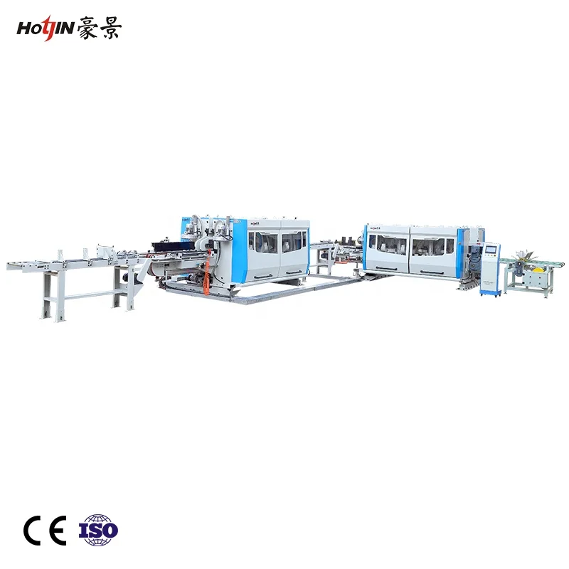 automatic  Double End Tenoner line for SPC floor