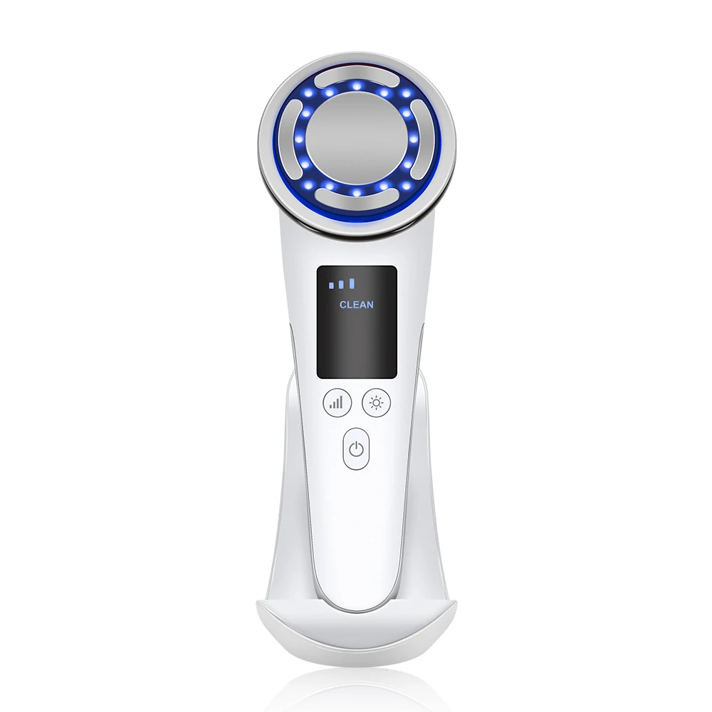 Ultrasonic Face Massager LED Photon Care Galvanic Skin Cleaner Ion Sonic Ultrasound Facial Lift SPA Beauty Device