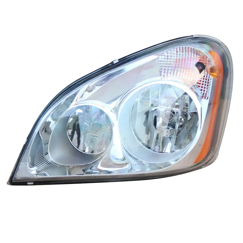 LH Headlight, Halogen with turn light, Chrome, 2008-2017, Freightliner Cascadia