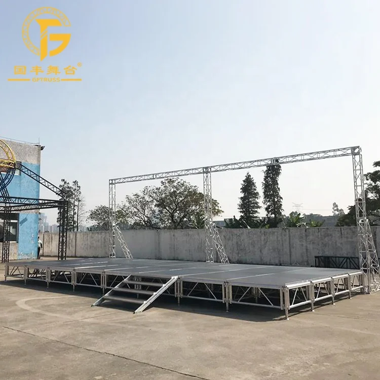 Hot Sale 1.22m X 1.22m Adjustable Outdoor Dance Concert Mobile Portable Aluminum Event Stage Platform