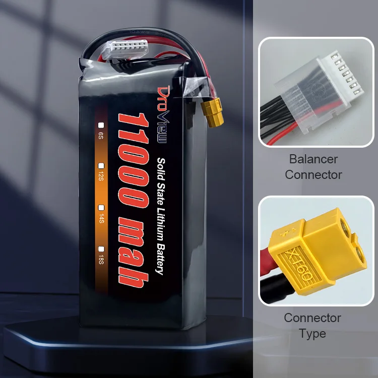 DroView Solid State Battery 6S 11000mAh 22.2V 23.7V High Energy Density Drone Lithium Lipo Battery for FPV Drones UAV