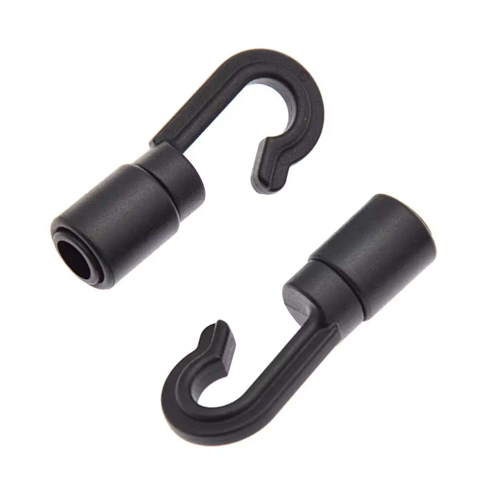 Factory Sale Multi-purpose Black Plastic Lanyard Hook Clasps Cord End Toggle for Tag ID Card