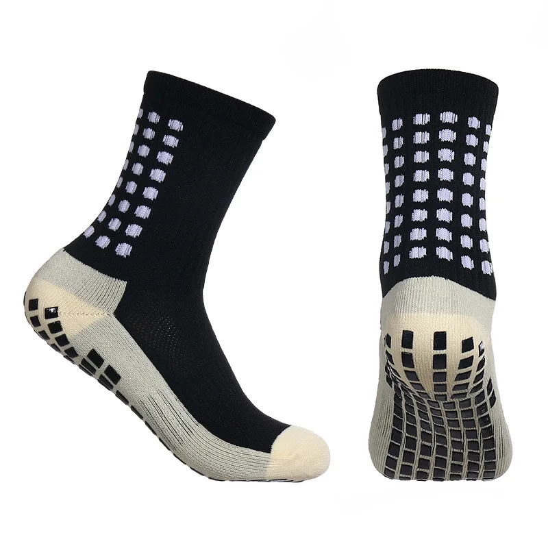 Custom Made Socks High Quality Running Cycle Athletic Socks Football Anti Slip Grip Soccer Men Sports Socks