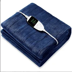 Wholesale fast heating electric blanket high quality heated throw blanket king size thick winter electric blankets