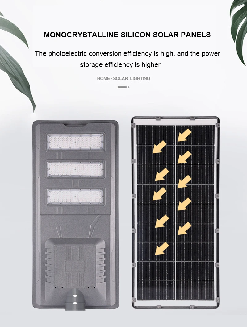 Smart 400 Watt All in One Integrated LED Solar Power Street Light Landscape Street Lamp Aluminum Housing Outdoor Waterproof