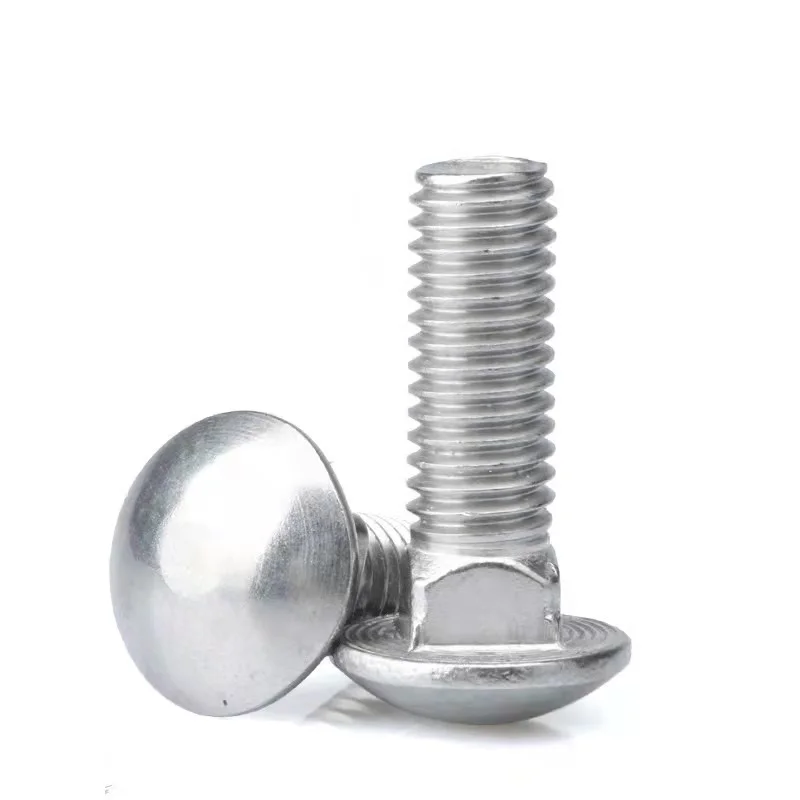 DIN 603 Carriage Bolt Cup Head Square Neck Bolts Made in China Available in Steel Stainless Steel Zinc Plain Finish