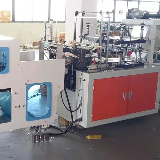High quality Auto Disposable Plastic Glove (double line) Making Machine
