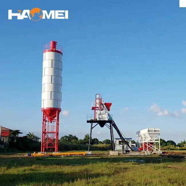 2024 New Low Cost Stationary Mini Concrete Short Load Batch Plant for Block Making