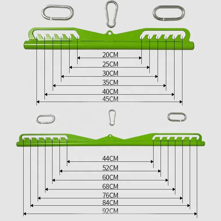 Gym Fitness Equipment RO-T8 Mag Light Handles Short Bar Long handle Bar pull down exercise bar crossover handle