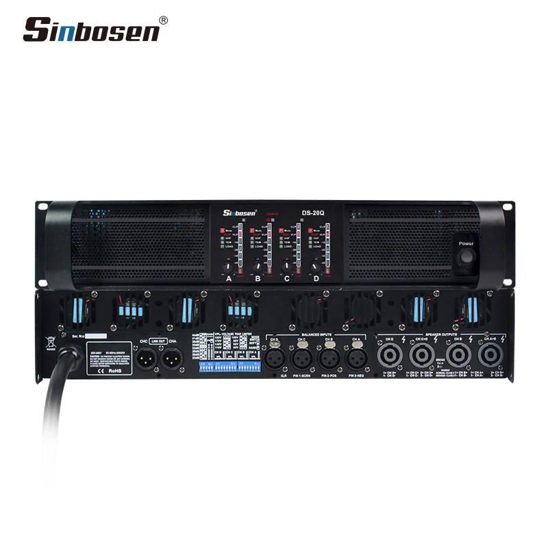 DS-20Q 2200 ватт 4 канальный звук оборудования усилители динамик amplificator аудио