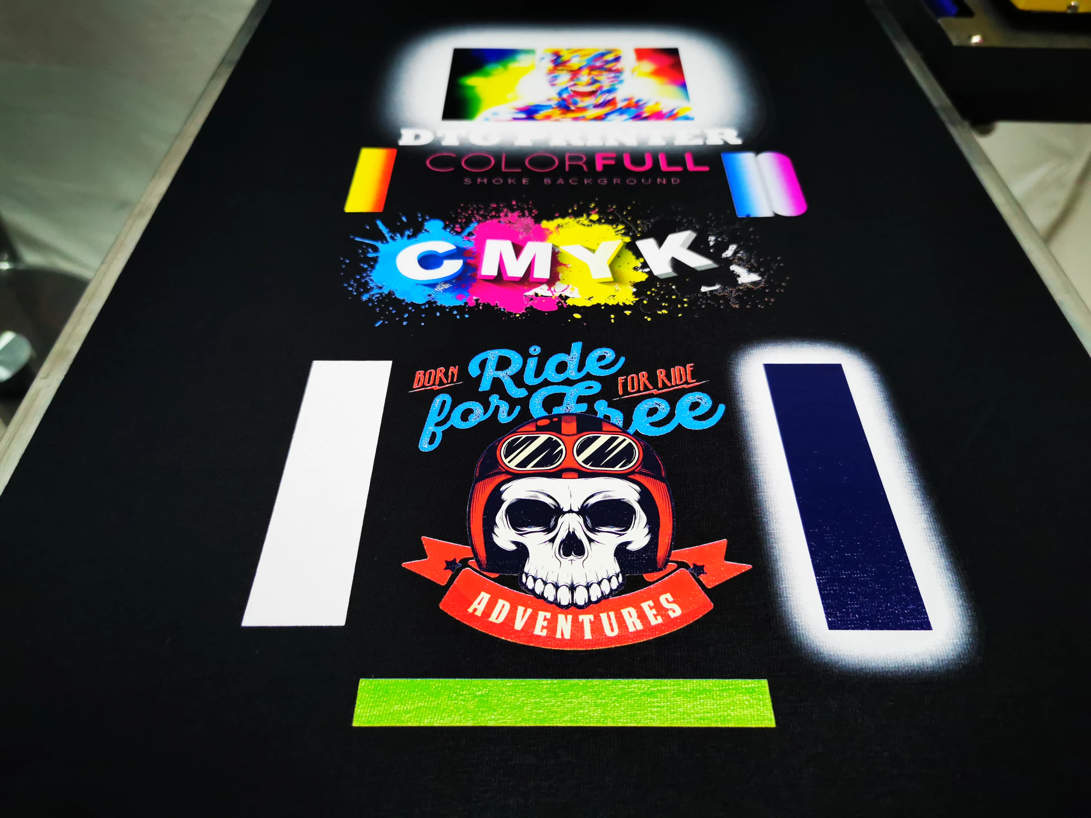 Print on multiple fabric types personalized custom t shirt printing machine