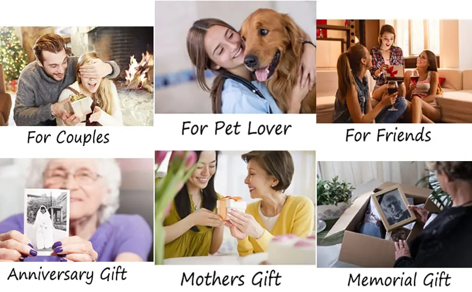 Wholesale I Love You 100 Language Projection 3d Photo Engraved Heart Shape Pendant Necklace For Women